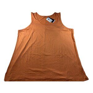Ideology Womens Orange Shock Tank Top X-Large Lightweight Sleeveless Shirt